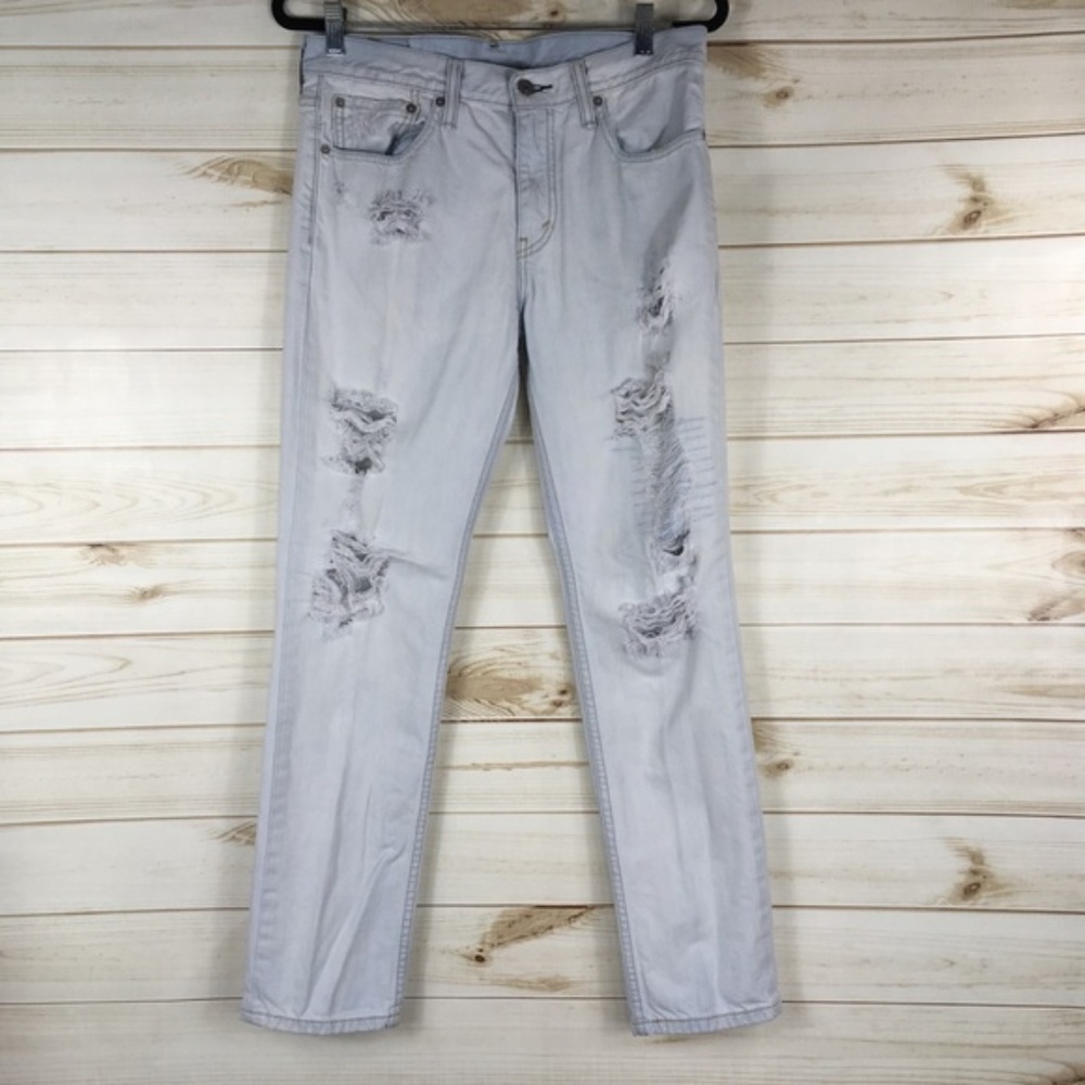 Levi’s 511 Factory Distressed Light Wash Jeans